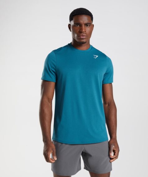 Men's Gymshark Arrival T-Shirts Blue | NZ 2GYXSF